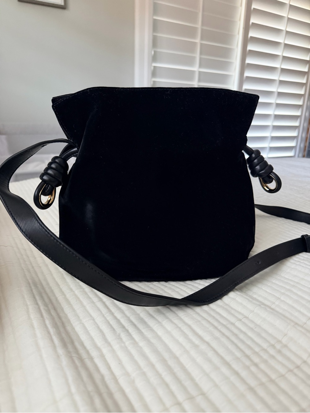 Loewe Velvet Flamenco Knot Bag